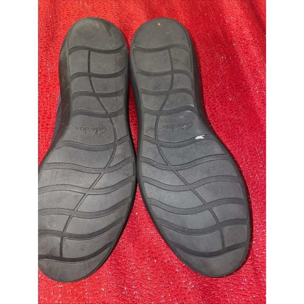 CLARKS Loafers Ultimate Comfort Slip-on Navy blue Shoes Wmns Sz 7M